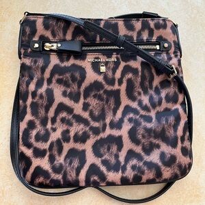 Michael Kors Leopard Print Crossbody Bag